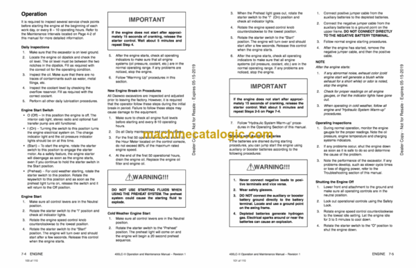 Doosan Solar 400LC-3 Excavator Operation and Maintenance Manual (Serial Number 0080 and Up) - Image 3