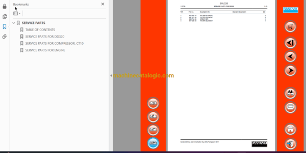 Sandvik DD320-40 Drilling Rig Full Documents (Service, Operator, Maintenance Manual and Parts Catalog) [111D18906] - Image 3