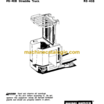 BT RRX, RSX, RDX Very Narrow Aisle Truck Full Manuals (Service, Parts and Operators Manual)