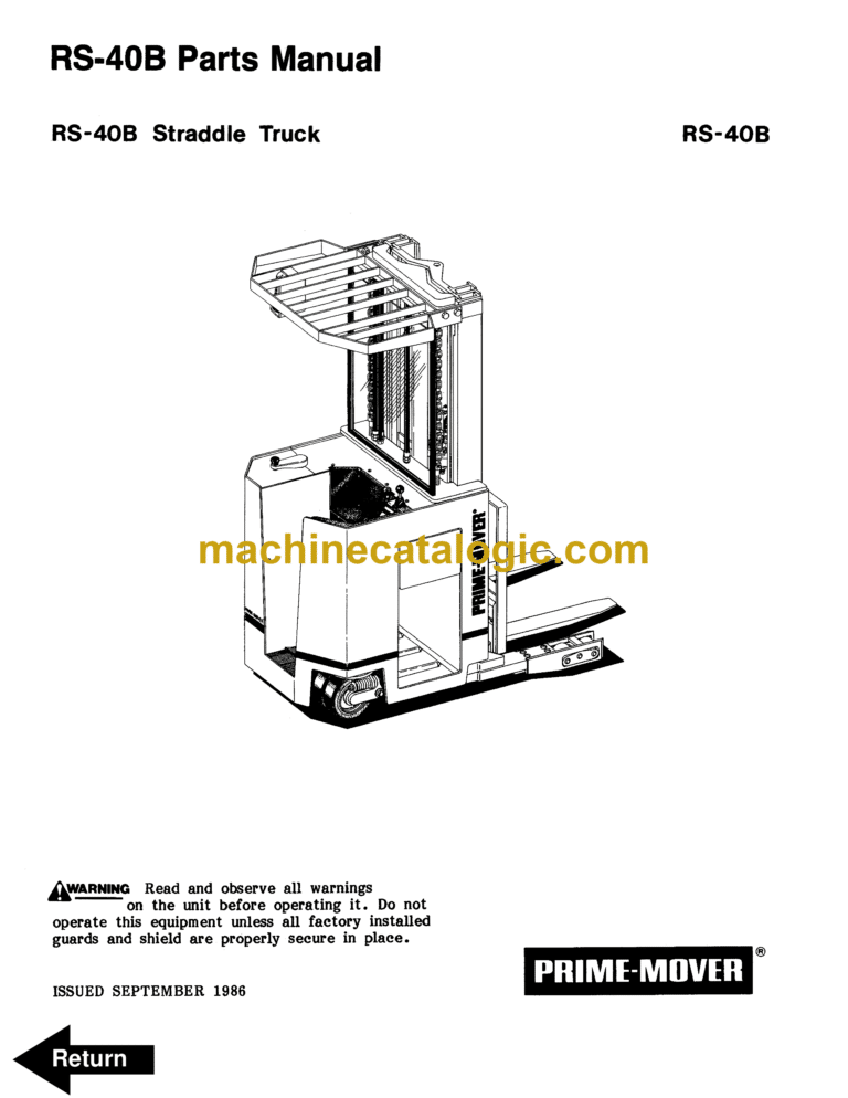 BT RRX, RSX, RDX Very Narrow Aisle Truck Full Manuals (Service, Parts and Operators Manual)