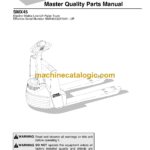 BT SMX45 Pedestrian Stacker Quality Parts Manual