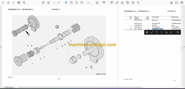 Atlas Copco 4B But Boom Kit Parts Manual - Image 2