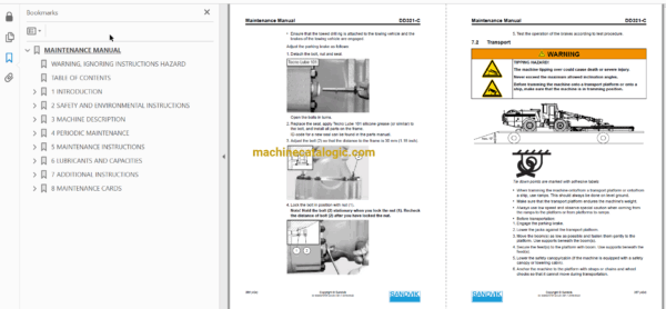 Sandvik DD321-40C Drilling Rig Full Documents (Service, Operator, Maintenance Manual and Parts Catalog) [119D52503] - Image 4