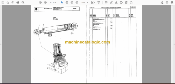 BT RWE120 Pedestrian Pallet Truck Quality Parts Manual - Image 3