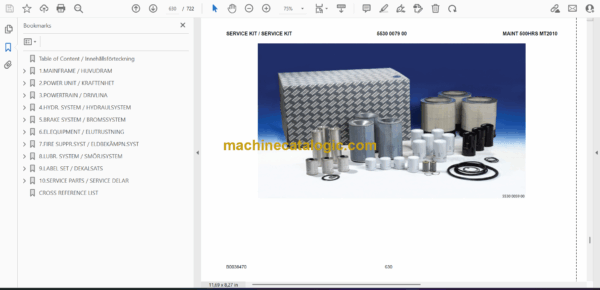 Atlas Copco MT2010 Minetruck Parts Manual (8997505100) - Image 2
