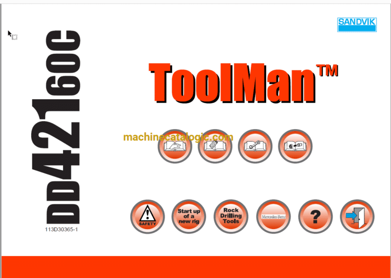 Sandvik DD421-60C Drilling Rig Full Documents (Service, Operator, Maintenance Manual and Parts Catalog) [113D30365]