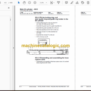 BT RR M12, RR M14, RR M16, RRE120M, RRE140M, RRE160M Reach Truck Master Service Manual