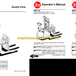 BT WRX30 Reach Truck Operator and Parts Manual