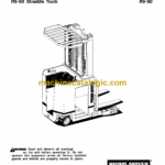 BT RS40C Reach Truck Operator and Parts Manual