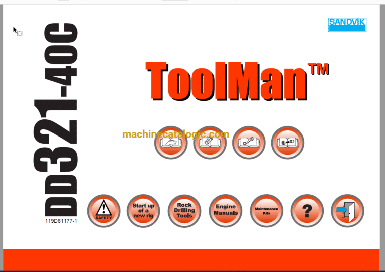 Sandvik DD321-40C Drilling Rig Full Documents (Service, Operator, Maintenance Manual and Parts Catalog) [119D61177]