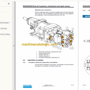 Sandvik DD321-40C Drilling Rig Full Documents (Service, Operator, Maintenance Manual and Parts Catalog) [119D61177]