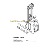 BT SPE135S Electric Stacker Quality Parts Manual