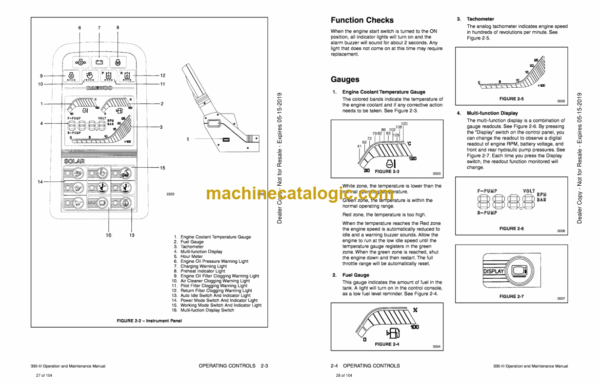 Doosan Solar 330-3 Excavator Operation and Maintenance Manual (Serial Number 0004 and Up) - Image 2