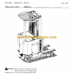 BT RS50 Forklift Operator and Parts Manual