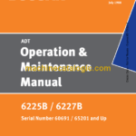 Doosan 6225B, 6227B Articulated Dump Truck Operation and Maintenance Manual (Serial Number 60691 and Up)
