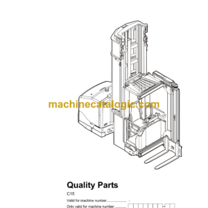 BT C15 Very Narrow Aisle Truck Quality Parts Manual