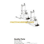 BT SAE140S, SAE200 Electric Pallet Truck Quality Parts Manual