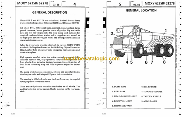 Doosan 6225B, 6227B Articulated Dump Truck Operation and Maintenance Manual (Serial Number 60691 and Up) - Image 2