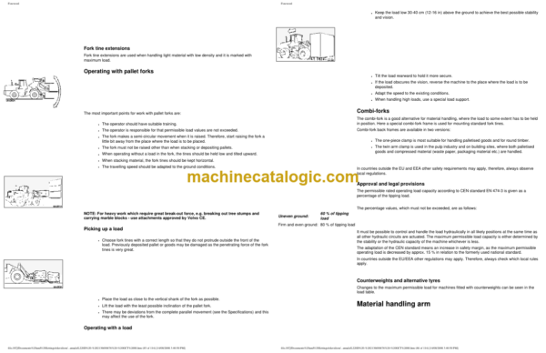 Volvo L220D Wheel Loader Operators Manual - Image 3