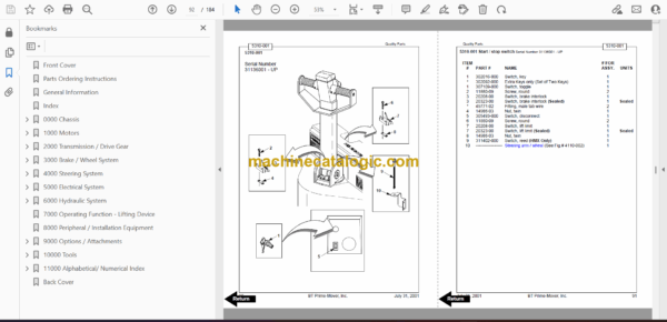 BT HMX, RMX Reach Truck Full Manual (Service, Parts and Operators Manual) - Image 2