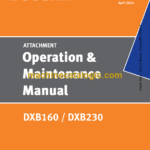 Doosan DXB160, DXB230 Hydraulic Breaker Operation and Maintenance Manual (OM-AA099-0090)