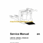 BT LWE180, LWE200, LPE200-6, LPE200-8 Electric Pallet Truck Master Service Manual