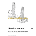 BT Veflex VR, VR SF, VRE150, VRE125SF Very Narrow Aisle Truck Master Service Manual