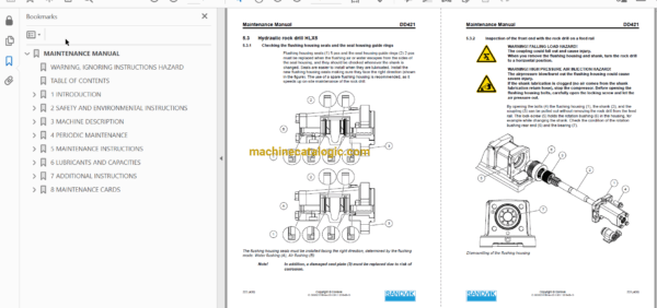 Sandvik DD421-60 Drilling Rig Full Documents (Service, Operator, Maintenance Manual and Parts Catalog) [119D59432] - Image 2