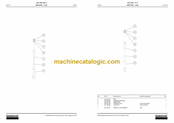 Sandvik DT820 Drill Rig Parts Manual (110D17674-1) - Image 4