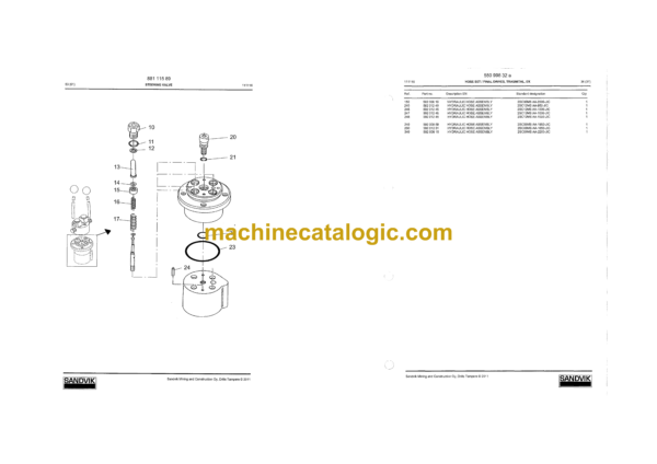Sandvik Ranger DX700 Drill Rig Parts Manual (111T21626-1) - Image 4