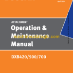 Doosan DXB420, 500, 700 Hydraulic Breaker Operation and Maintenance Manual (OM-AA099-0076)