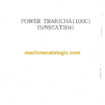 Sandvik PowerTrack CHA1100C Drill Rig Parts Manual (97AT204)