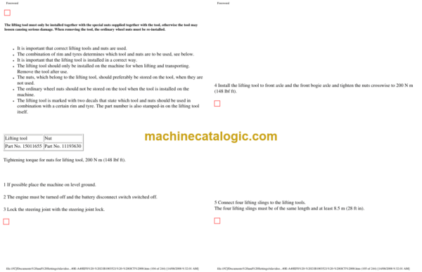 Volvo A35E, A35E FS, A40E, A40E FS Articulated Dump Truck Operators Manual - Image 2