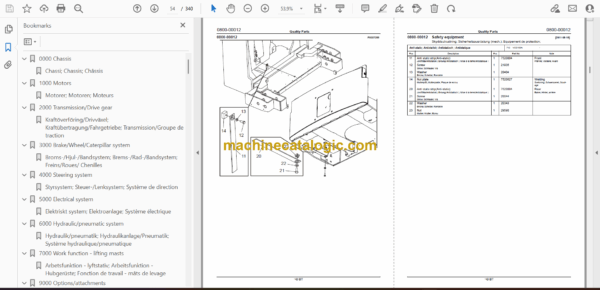 BT VCE150A Very Narrow Aisle Truck Quality Parts Manual - Image 2