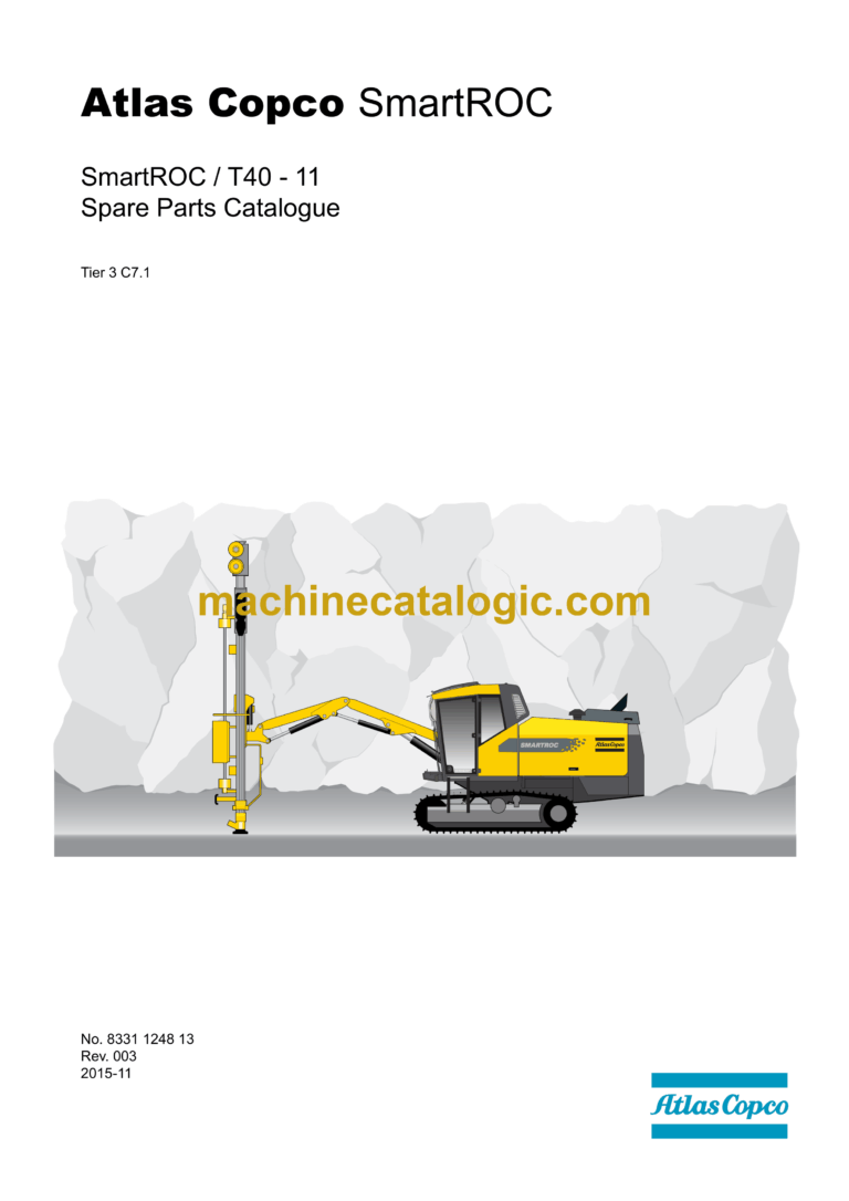 Atlas Copco T40-11 Tier 3 C7.1 SmartROC Parts Manual