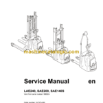 BT LAE240, SAE200, SAE140S Master Service Manual