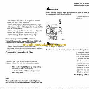 Volvo L25B Compact Wheel Loader Operators Manual