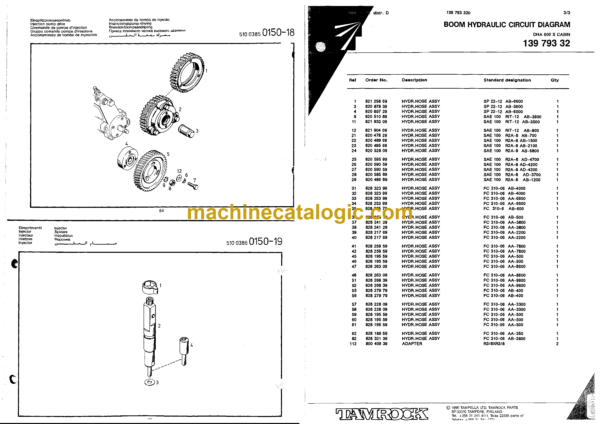 Sandvik ZoomTrack DHA 600S Drill Rig Parts Manual (A006149) - Image 4