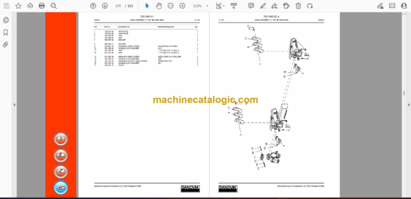 Sandvik DX700 Drill Rig Parts Manual (109T14251-1) - Image 2
