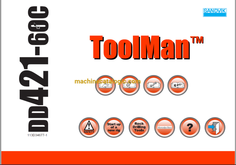 Sandvik DD421-60C Drilling Rig Full Documents (Service, Operator, Maintenance Manual and Parts Catalog) [113D34677]