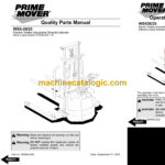 BT WSX20, WSX25 Electric Straddle Stacker Full Manual (Service, Parts and Operators Manual)