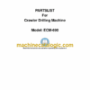 Ingersoll Rand ECM690 Crawler Drilling Machine Parts Manual (52309606)