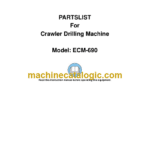 Ingersoll Rand ECM690 Crawler Drilling Machine Parts Manual (52309606)