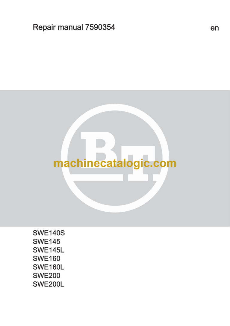 BT SWE140S, SWE145, SWE145L, SWE160, SWE160L, SWE200, SWE200L Pedestrian Stacker Repair Manual