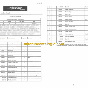 Furukawa HCR1450 ED Drill Rig Parts Manual