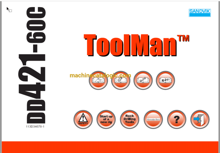 Sandvik DD421-60C Drilling Rig Full Documents (Service, Operator, Maintenance Manual and Parts Catalog) [113D34678]