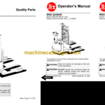 BT WSX22, WSX30, WSX40 Electric Straddle Stacker Operator and Parts Manual