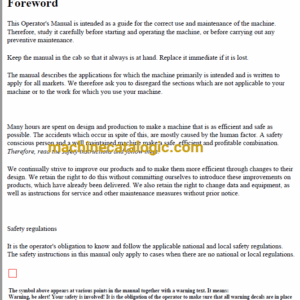 Volvo A450D Articulated Dump Truck Operators Manual