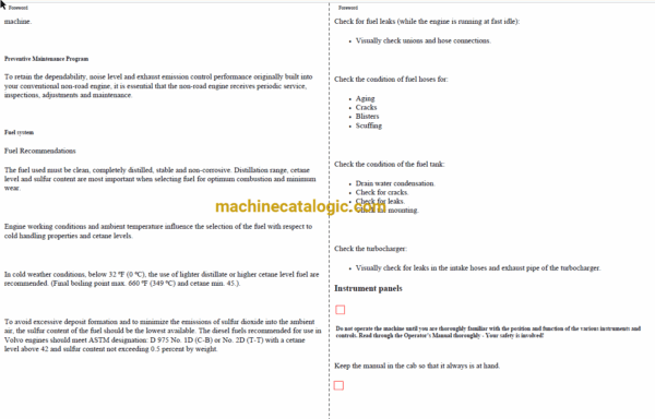 Volvo A450D Articulated Dump Truck Operators Manual - Image 2