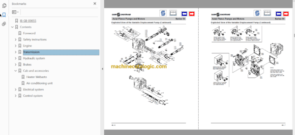 Komatsu Valmet 830, 840.1, 860.1, 890.1 Workshop Manual - Image 3